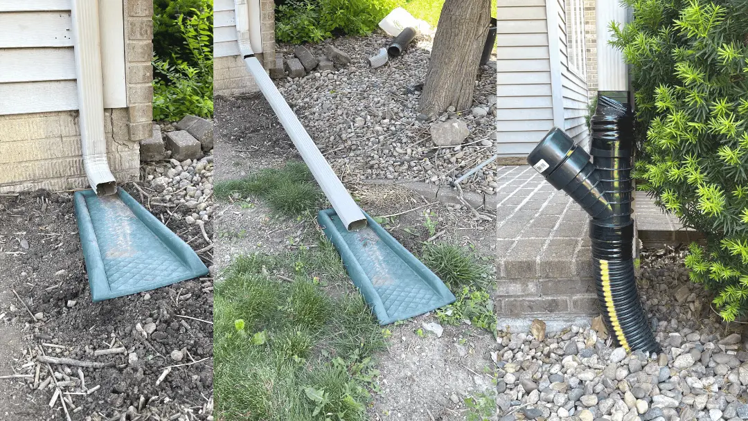 Underground Downspout Drainage System