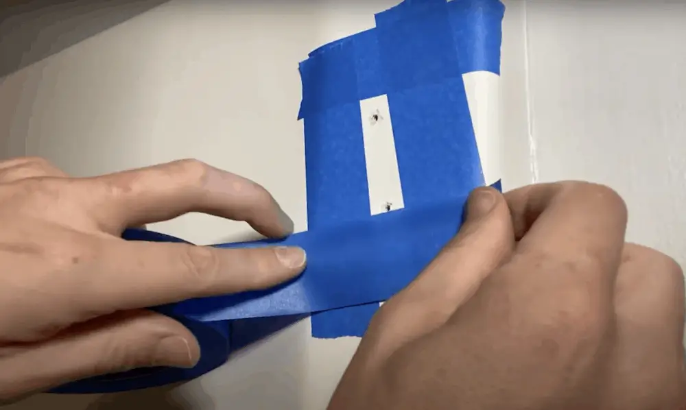 Use Painter's Tape Around Screw Holes