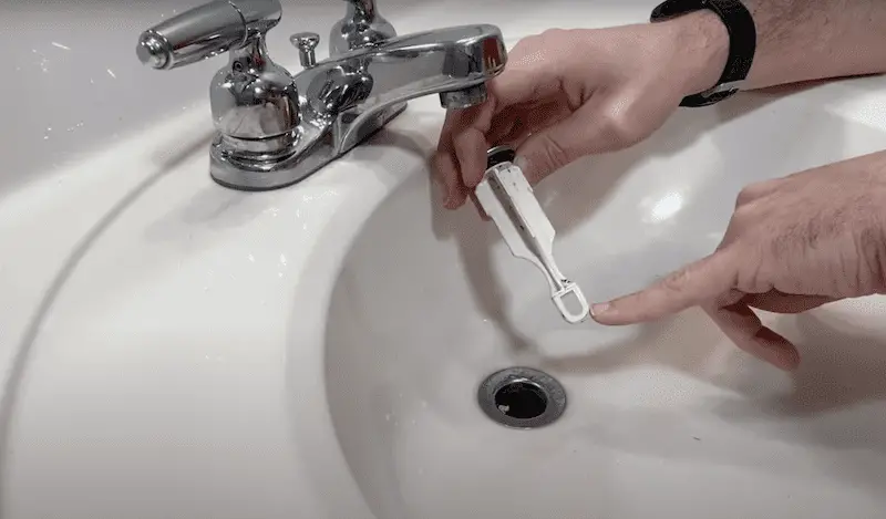 bathroom sink stopper not facing right direction