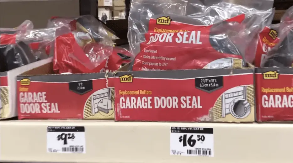 Replacement bottom garage door seal