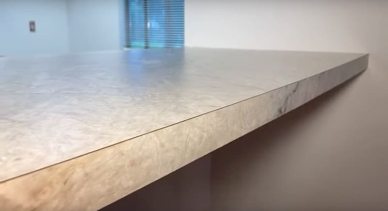 How to Install Sheet Laminate on a Countertop: finished product