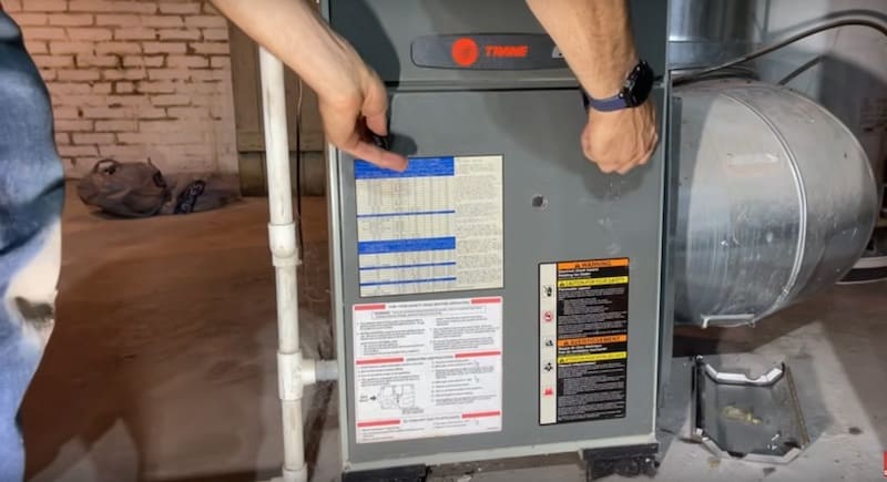 Adding a C-Wire When Installing a Smart Thermostat: removing the access panel to get to the control board