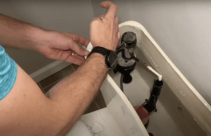Removing the toilet handle