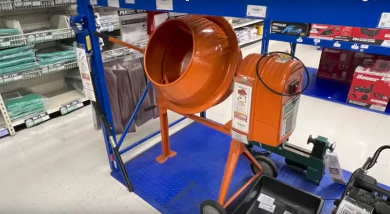 Buying a cement mixer at Harbor Freight could be cheaper than renting one