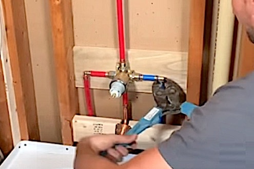 Convert Copper Water Lines to PEX and Install a Mixing Valve