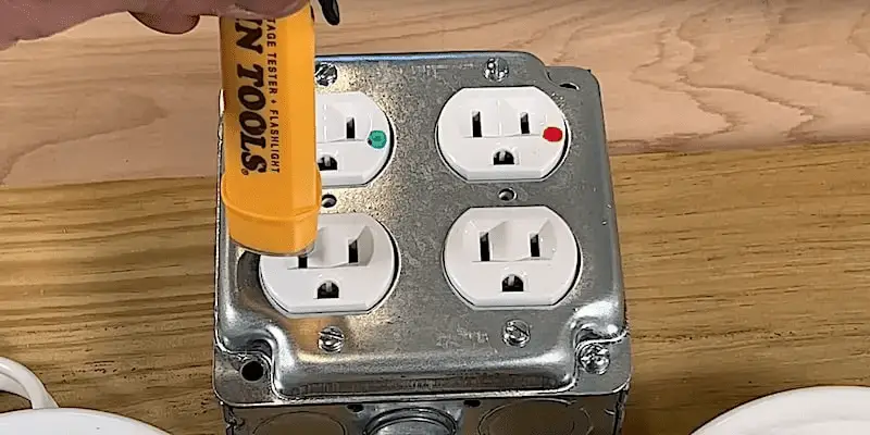 How to Identify Reversed Hot and Neutral Wires: Voltage tester shouldn't beep when held up to the neutral slot of an outlet