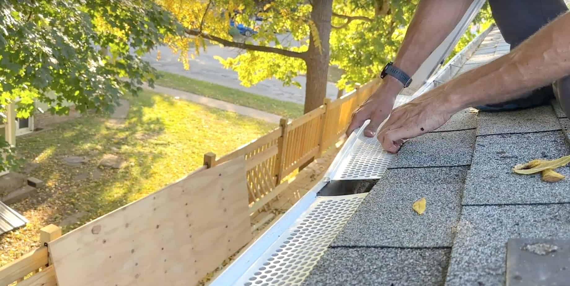 How To Select And Install Gutter Guards 35 DIY Project   Installing The Gutter Guards 