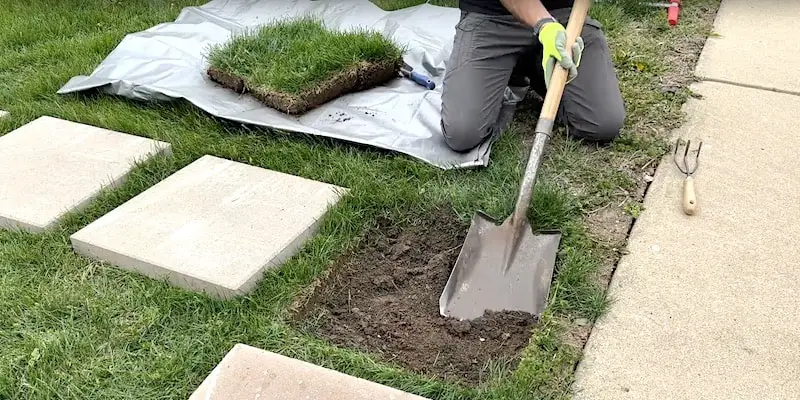 Removing dirt to get the required depth