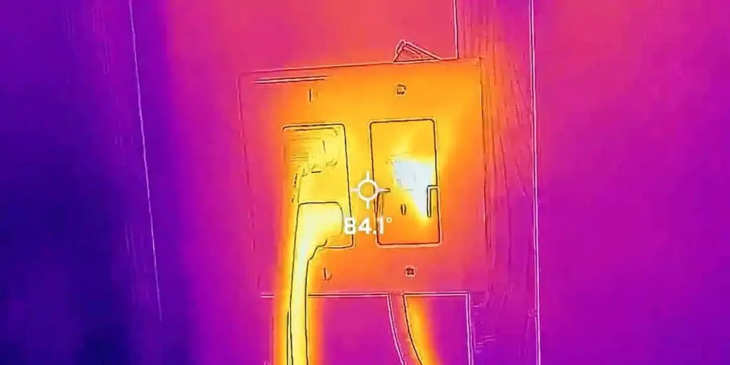 Sample image from the Flir thermal imaging camera
